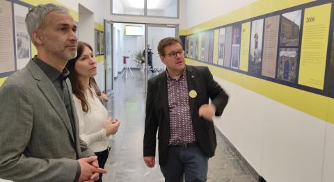 Prof. Dr. Hafezi., seine Partnerin und Markus Wicke,