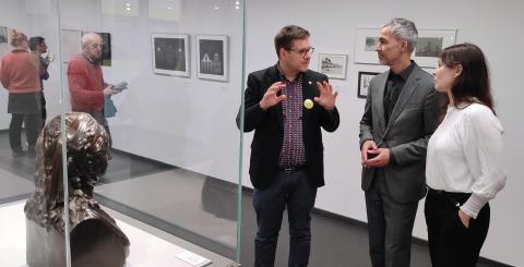 Prof. Dr. Hafezi., seine Partnerin und Markus Wicke,