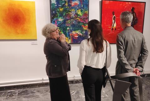 Prof. Dr. Hafezi., seine Partnerin und Susanne K. Fienhold Sheen,