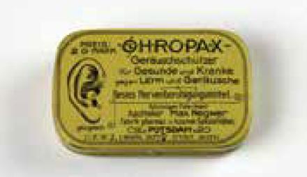 Ohropax-Schachtel,