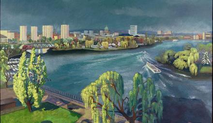 Peter Rohn, Gewitterhimmel über Potsdam, 1990, © Potsdam Museum – Forum für Kunst und Geschichte,
