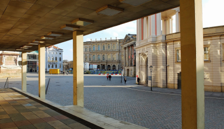 Foto: Blick von der Fachhochschule über den Alten Markt, 2016, Christian Klusemann