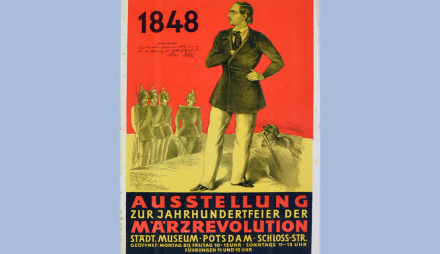 Foto: Plakat zur Ausstellungseröffnung, 1848, AK-2016-223 © Sammlung Potsdam Museum