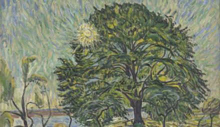 Theo von Brockhusen, Schill-Linde in Baumgartenbrück, 1914 (Ausschnitt), Foto: Buchheim Museum der Phantasie, Bernried am Starnberger See