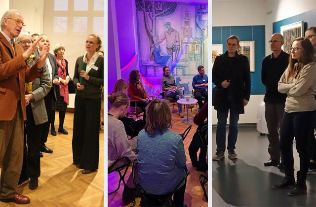 Bildcollage mit Besuchenden im Potsdam Museum