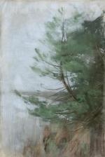 Karl Hagemeister, Kiefern, Gemälde