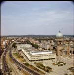 Blick vom Interhotel Richtung Institut für Lehrerbildung und Nikolaikirche 1982