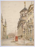 Hans Klohss, Blick vom Alten Markt nach Norden auf das zerstörte Alte Rathaus