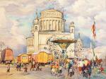 Rummel vor der zerstörten Nikolaikirche