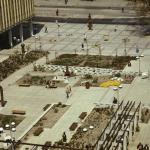 Staudenhof mit Blick zum Platz der Einheit, Mai 1980, © Potsdam Museum, Foto Heinz Gerard, 80-05-D006-15