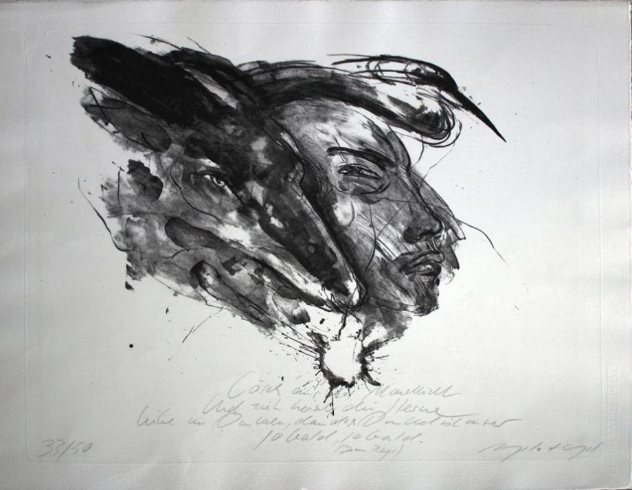 Angela Hampel, Zu Jean Rhys "Lösch aus das Mondlicht", © VG Bild-Kunst, Bonn 2021, Angela Hampel, Zu Jean Rhys "Lösch aus das Mondlicht", © VG Bild-Kunst, Bonn 2021,