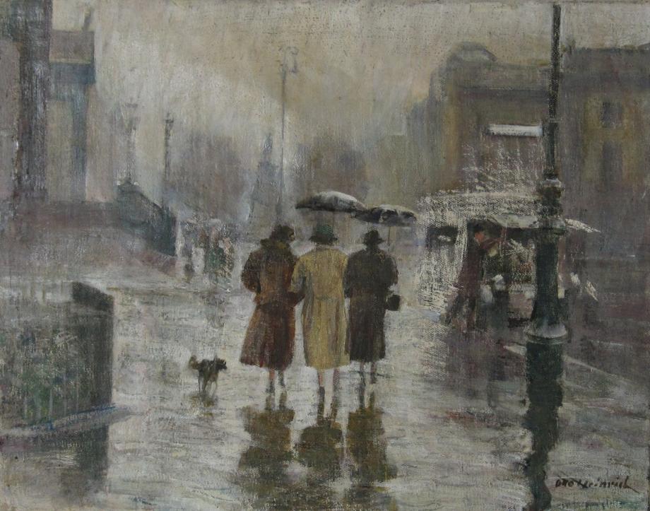 Otto Heinrich, Berlin im Regen, tto Heinrich, Berlin im Regen,
