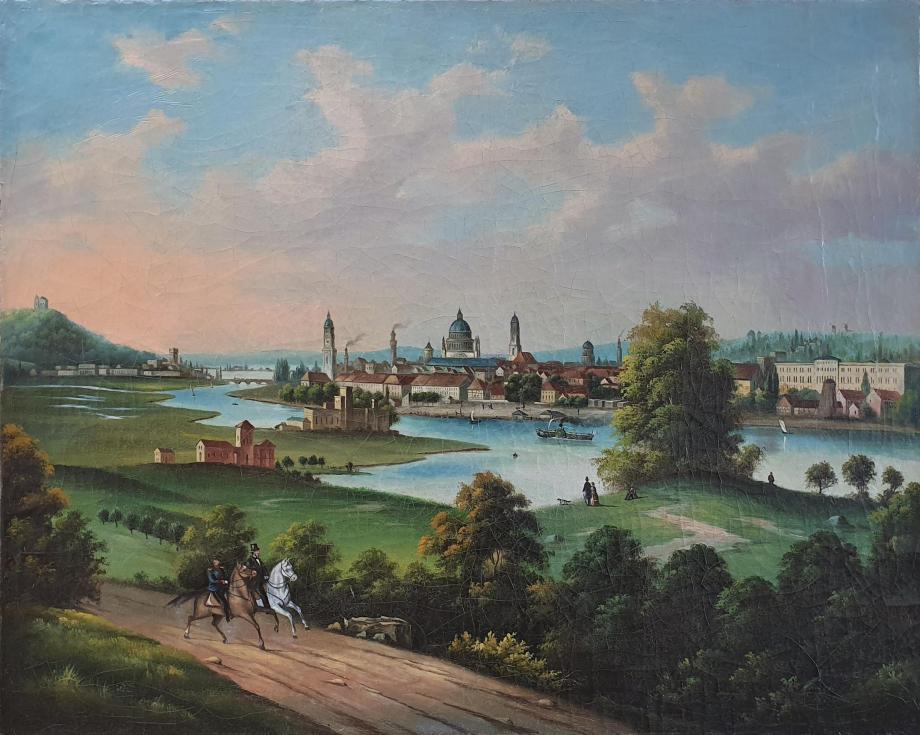 Unbekannte Künstler*inn, Blick auf Potsdam vom Babelsberg Unbekannte Künstler*inn, Blick auf Potsdam vom Babelsberg