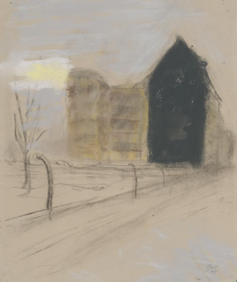Gertrude Sandmann, Schwarze Brandmauer, 1948