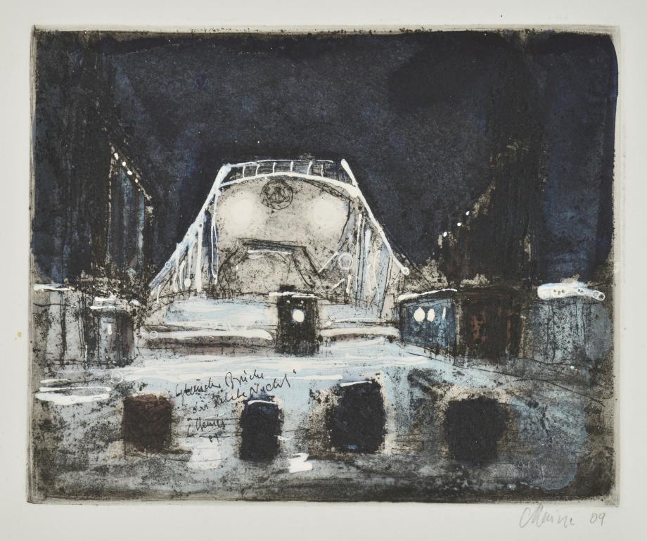 Christian Heinze, Glienicker Brücke, "Die letzte Nacht",© VG Bild-Kunst, Bonn 2021, Christian Heinze, Glienicker Brücke, "Die letzte Nacht",© VG Bild-Kunst, Bonn 2021,
