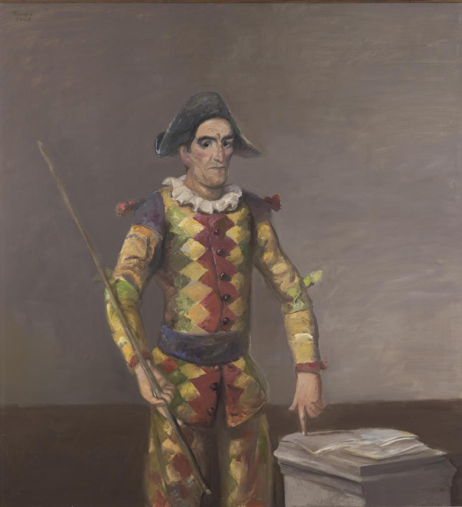 Harald Metzkes, Harlekin (Ukas),© VG Bild-Kunst, Bonn 2021,
