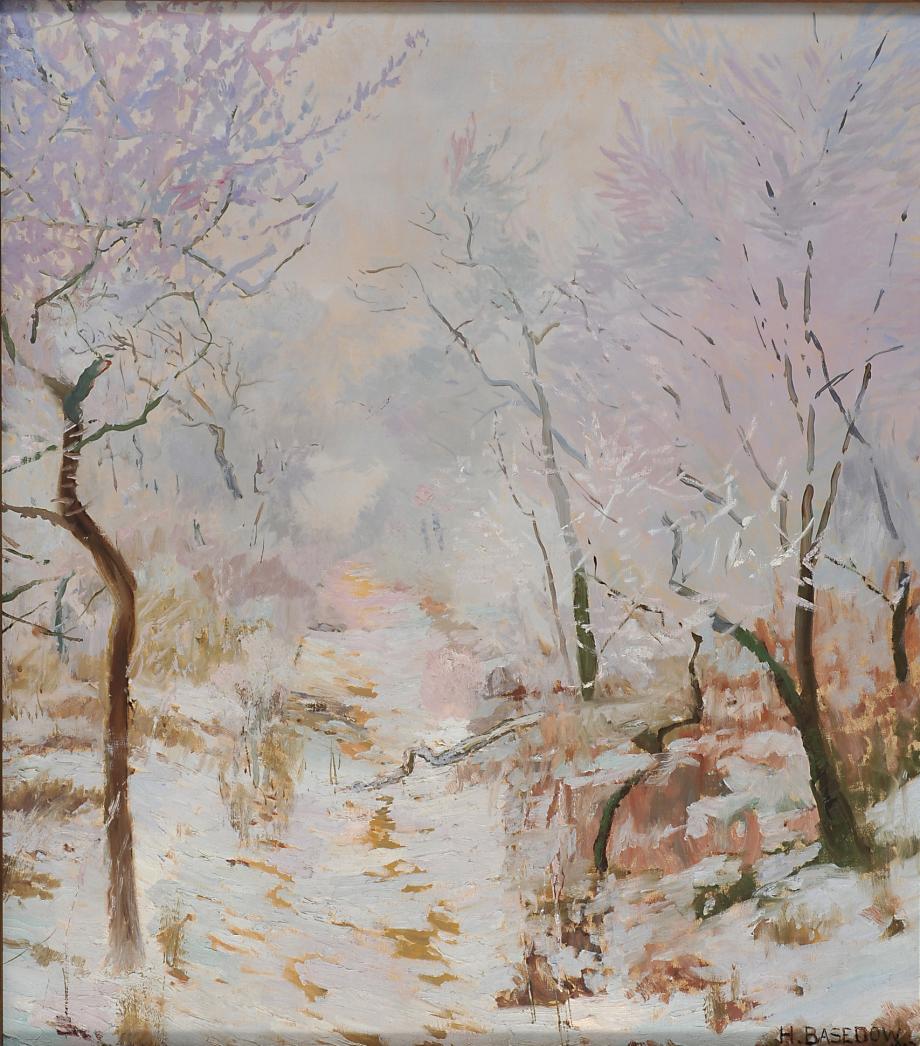 Heinrich Basedow d. Ä., Schneeüberwehter Bach am Morgen, © Potsdam Museum – Forum für Kunst und Geschichte, Heinrich Basedow d. Ä., Schneeüberwehter Bach am Morgen, © Potsdam Museum – Forum für Kunst und Geschichte,