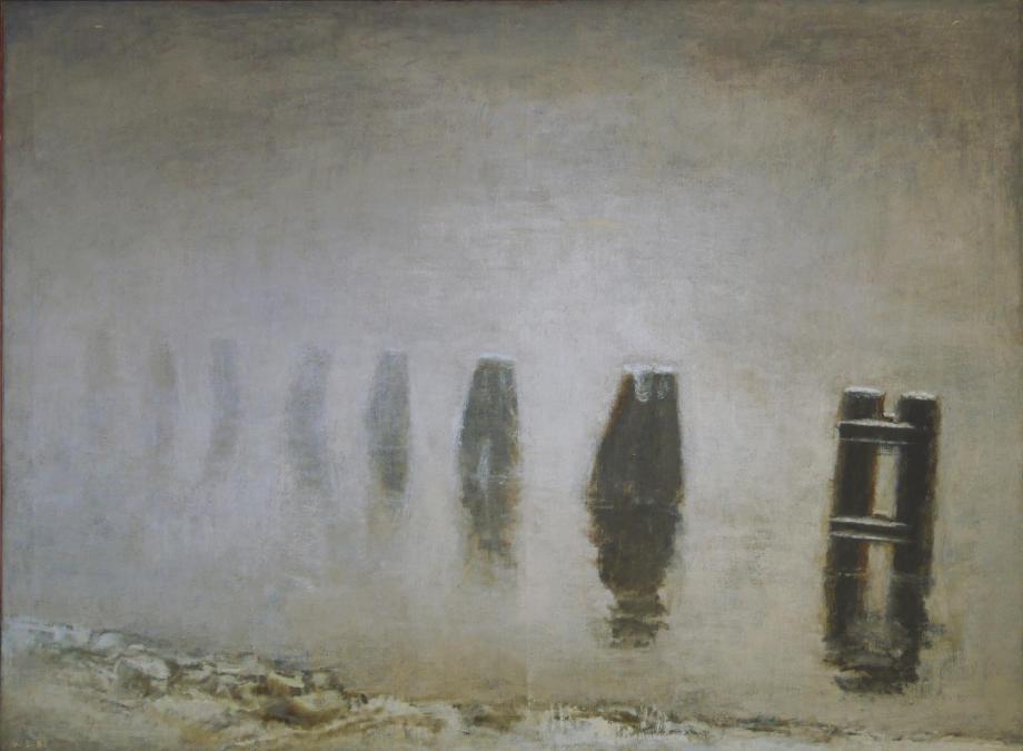 Wolfgang Wegener, Pfähle im Wasser,