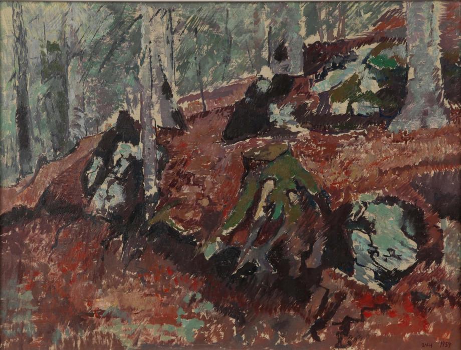 Otto Niemeyer-Holstein, Wald bei Pelichor, © VG Bild-Kunst, Bonn 2021, Otto Niemeyer-Holstein, Wald bei Pelichor, © VG Bild-Kunst, Bonn 2021,