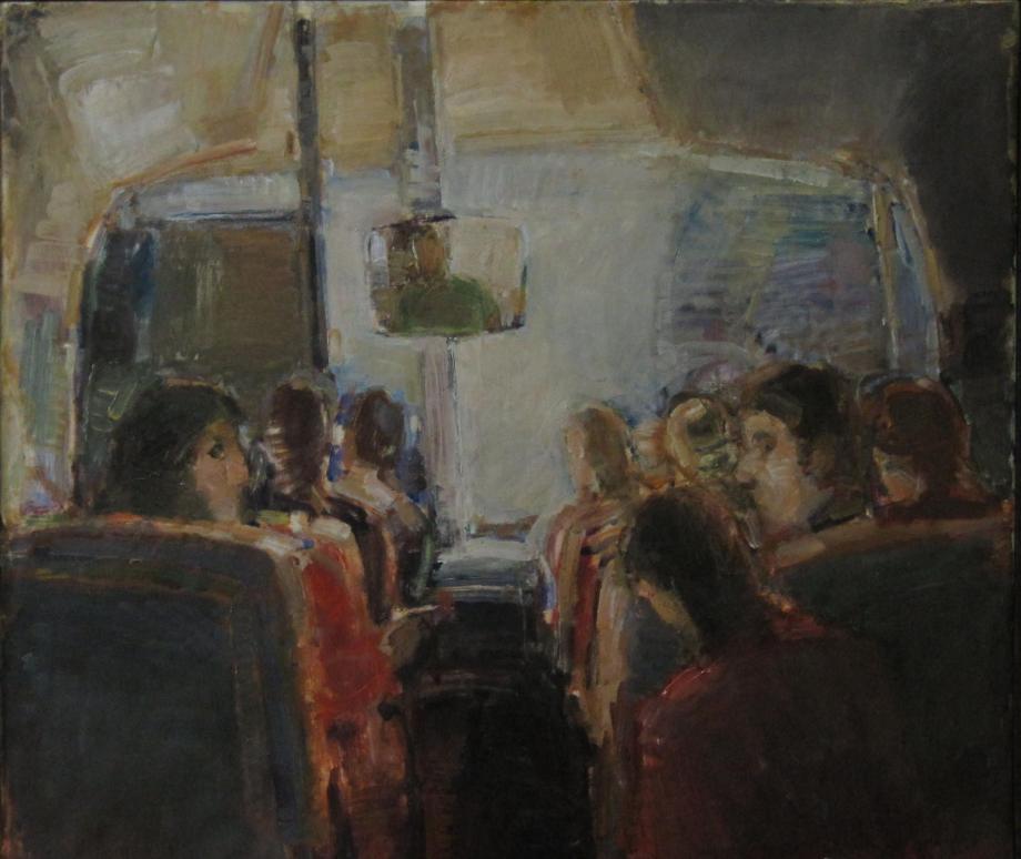Unbekannt, Im Bus (Plenair),