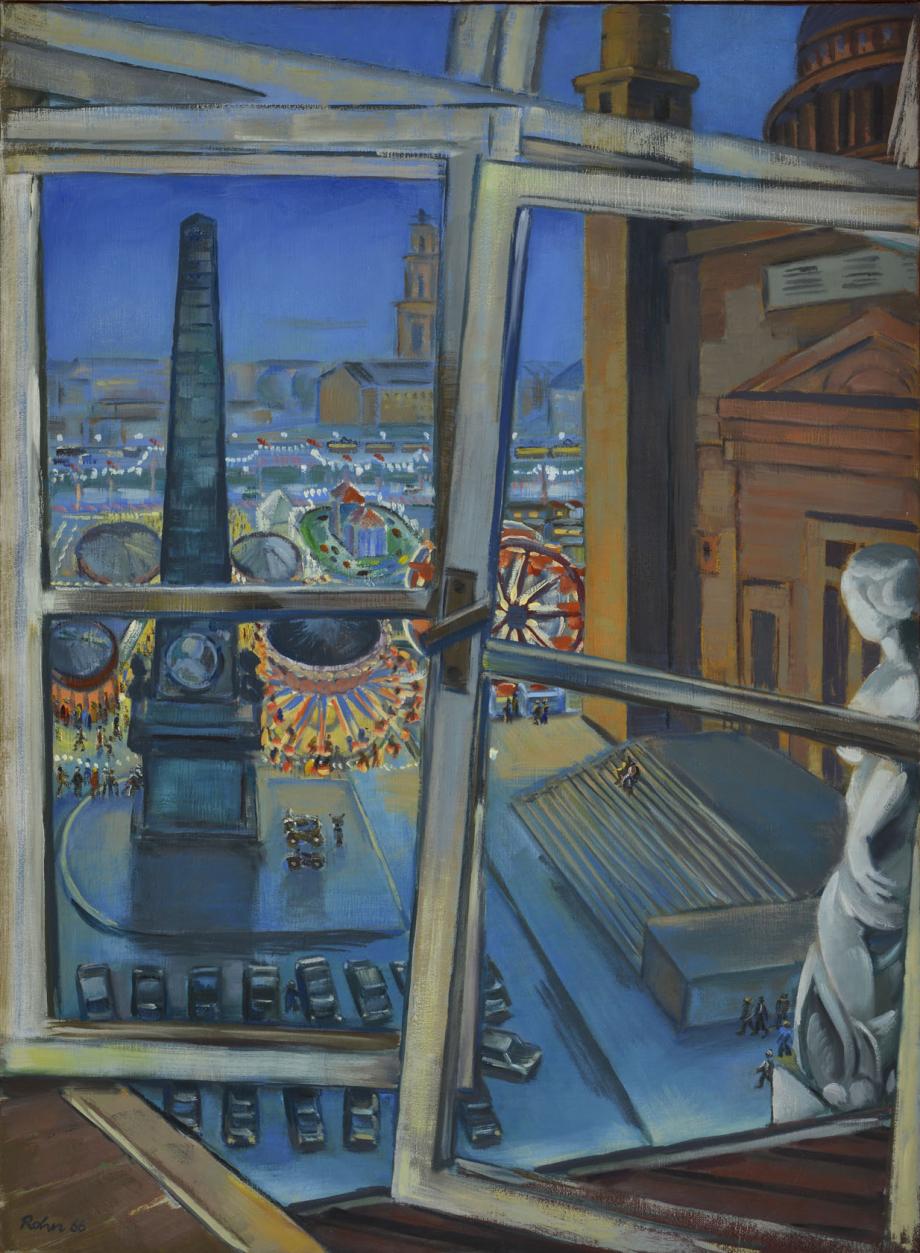 Peter Rohn, Blick aus dem Potsdamer Klubhaus, © Potsdam Museum – Forum für Kunst und Geschichte, Peter Rohn, Blick aus dem Potsdamer Klubhaus, © Potsdam Museum – Forum für Kunst und Geschichte,