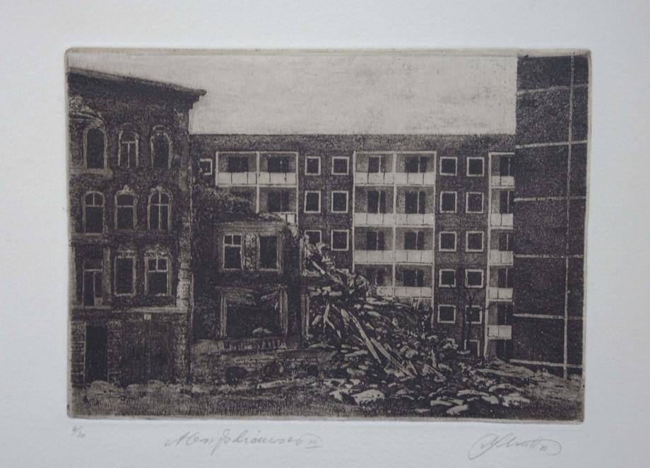 Alfred Schmidt, Abrisshäuser III,