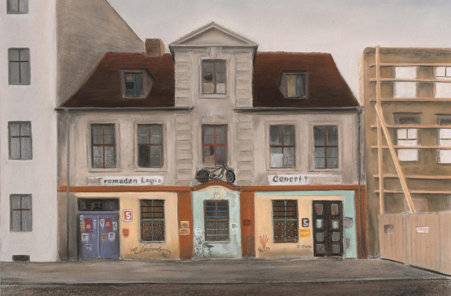Alfred Schmidt, Besetztes Haus, © Potsdam Museum – Forum für Kunst und Geschichte, Alfred Schmidt, Besetztes Haus, © Potsdam Museum – Forum für Kunst und Geschichte,