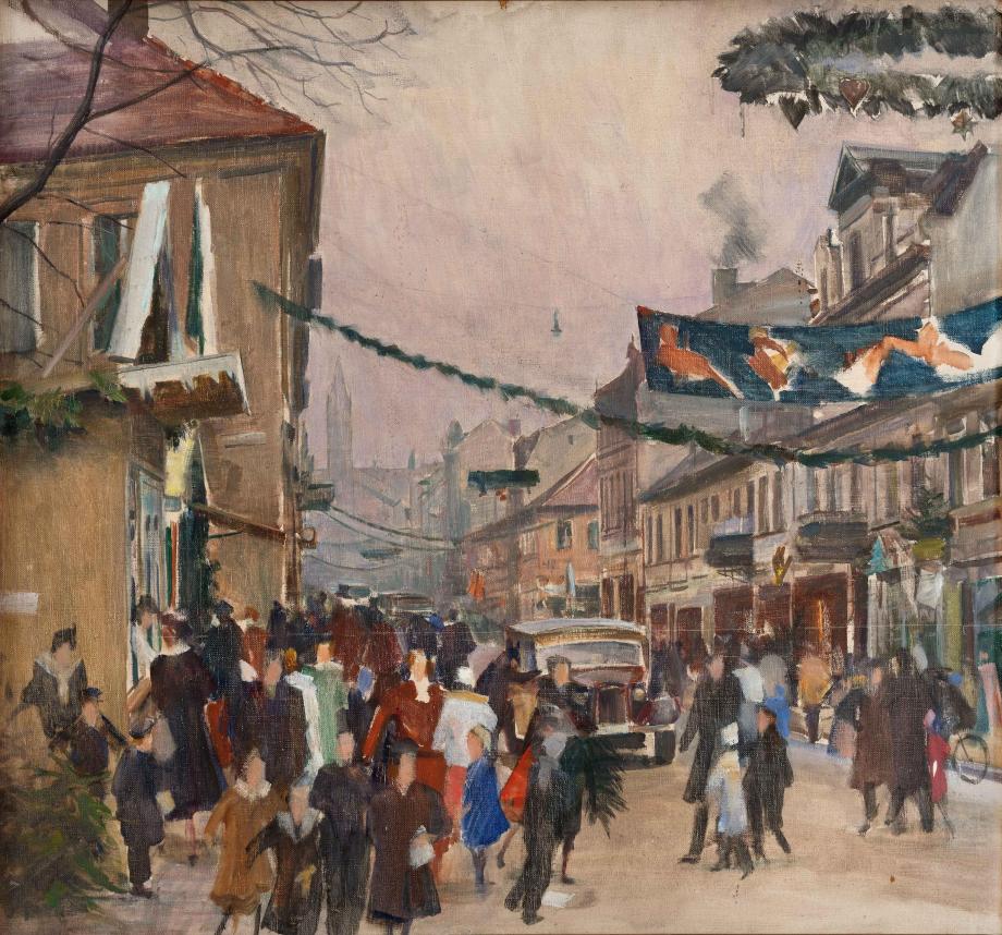 Otto Heinrich, Brandenburger Straße mit Blick auf die Peter und Paul Kirche© Potsdam-Museum – Forum für Kunst und Geschichte, Otto Heinrich, Brandenburger Straße mit Blick auf die Peter und Paul Kirche© Potsdam-Museum – Forum für Kunst und Geschichte,