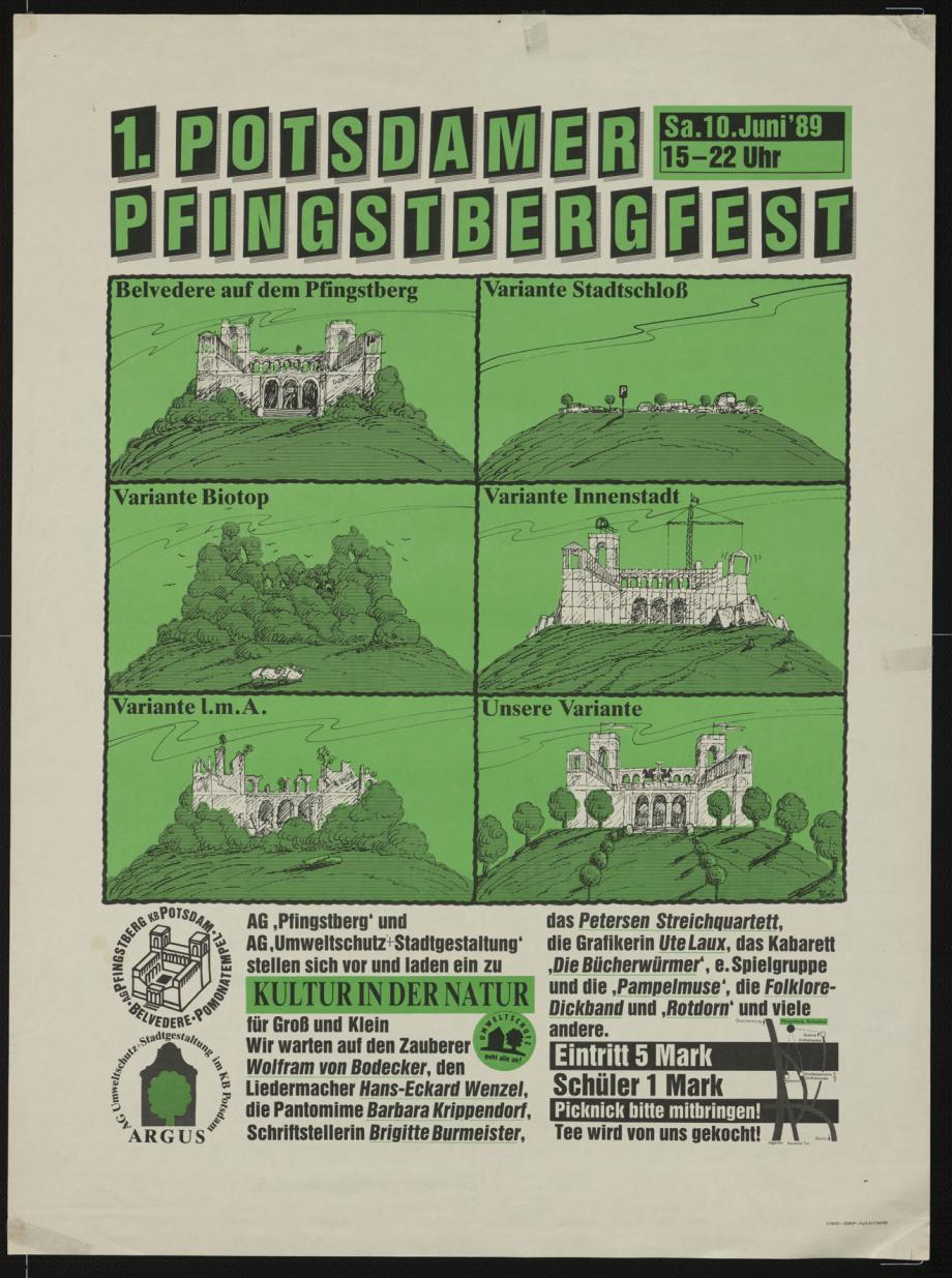 Plakat zum ersten Pfingstbergfest Plakat zum ersten Pfingstbergfest