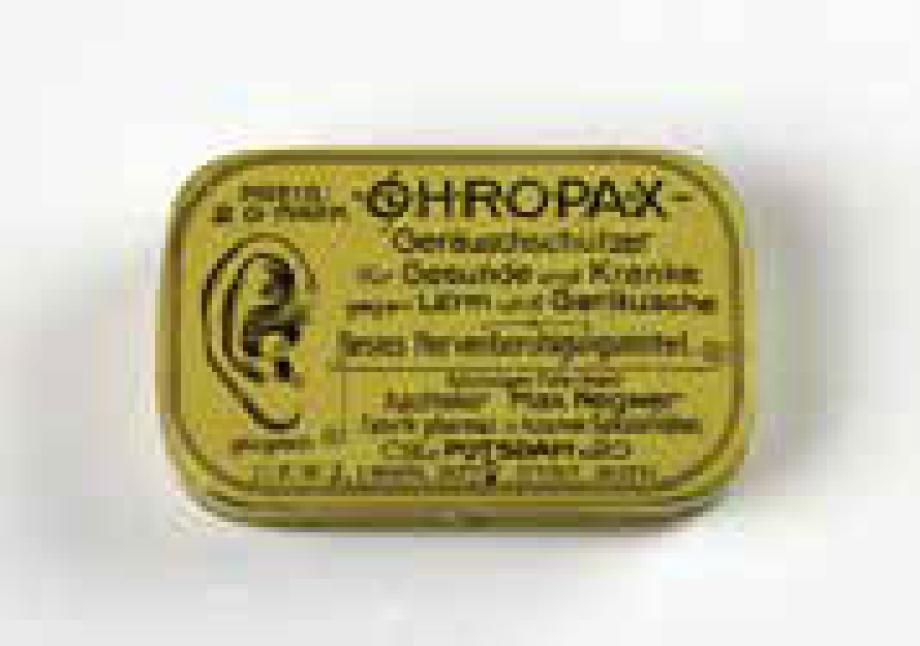 Ohropax-Schachtel,