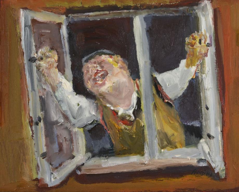 Der Fensteröffner, 1989 Potsdam Museum, Dauerleihgabe, Privatleihgabe, © VG-Bildkunst, Bonn 2021, Der Fensteröffner, 1989 Potsdam Museum, Dauerleihgabe, Privatleihgabe, © VG-Bildkunst, Bonn 2021,