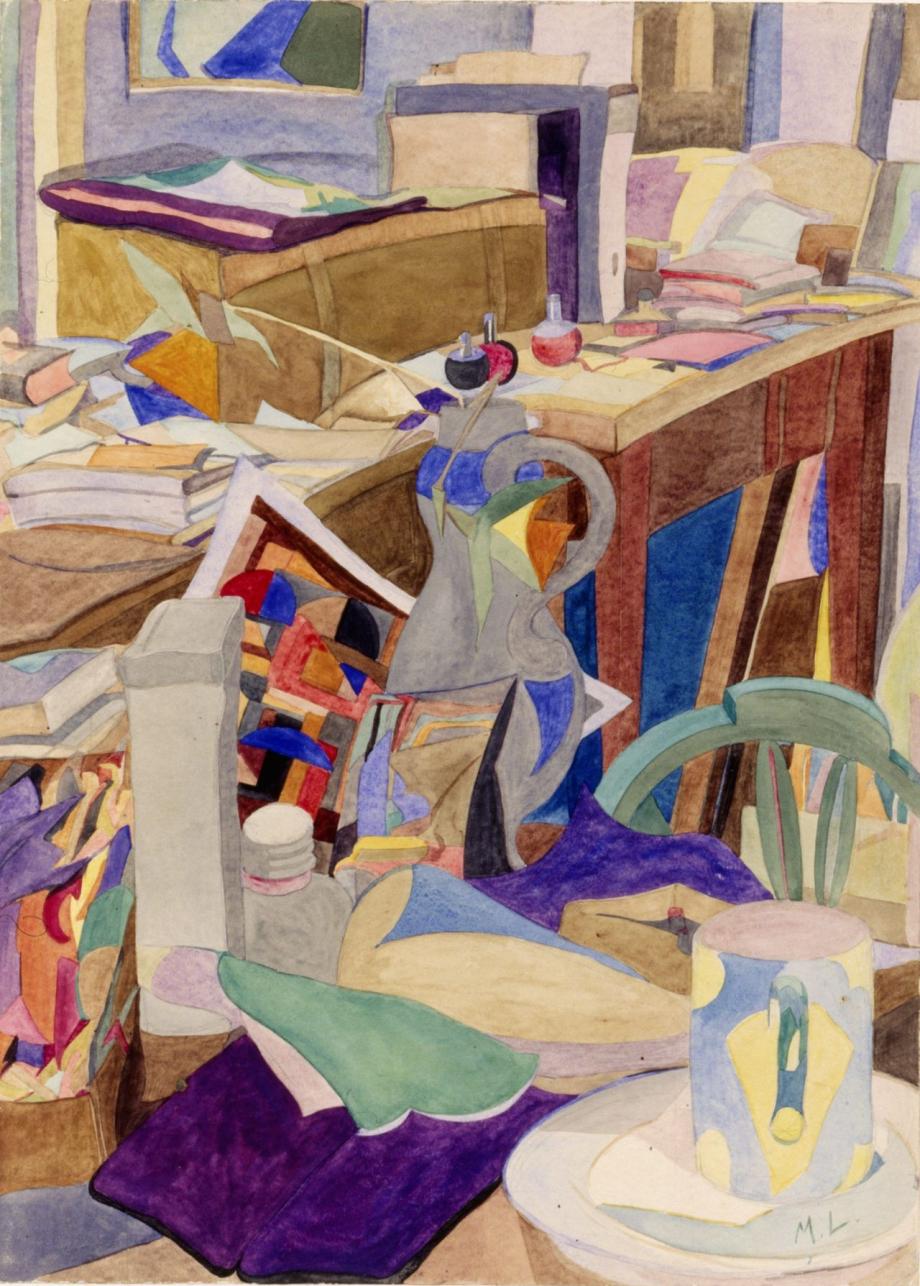 Magda Langenstraß-Uhlig, ohne Titel (Arbeitszimmer), um 1928-32, Klassikstiftung Weimar, Direktion Museen, Dauerleihgabe Dr. S. Uhlig © VG Bild-Kunst, Bonn 2015, Magda Langenstraß-Uhlig, ohne Titel (Arbeitszimmer), um 1928-32, Klassikstiftung Weimar, Direktion Museen, Dauerleihgabe Dr. S. Uhlig © VG Bild-Kunst, Bonn 2015,