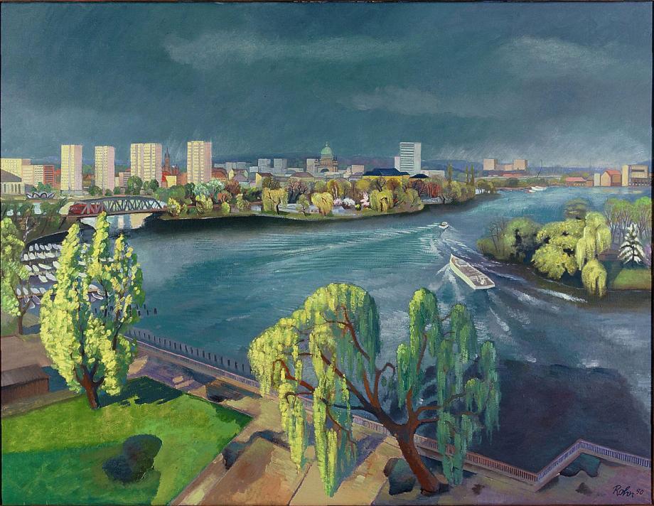 Peter Rohn, Gewitterhimmel über Potsdam, 1990, © Potsdam Museum – Forum für Kunst und Geschichte,