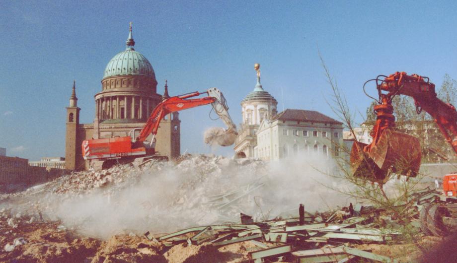 Abriss des Theaterrohbaus, 1991