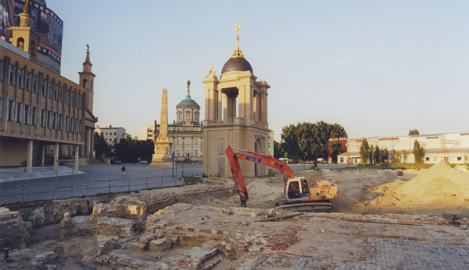 Farbfoto mit Blick auf den Alten Markt, um 2007