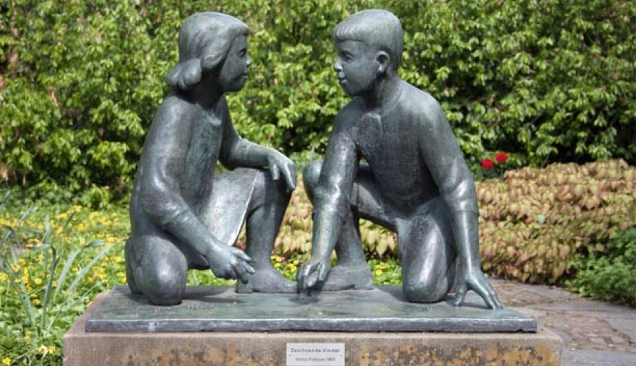 Ansicht Skulptur auf der Freundschaftsinsel