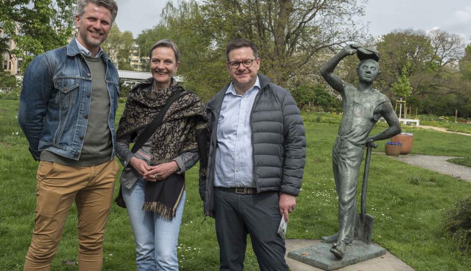 Dr. Setller, Dr. Seemann, M. Wicke beim Pressetermin