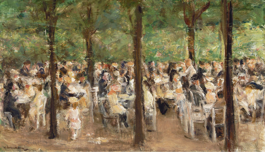 Max Liebermann, Gartenlokal an der Havel um 1921