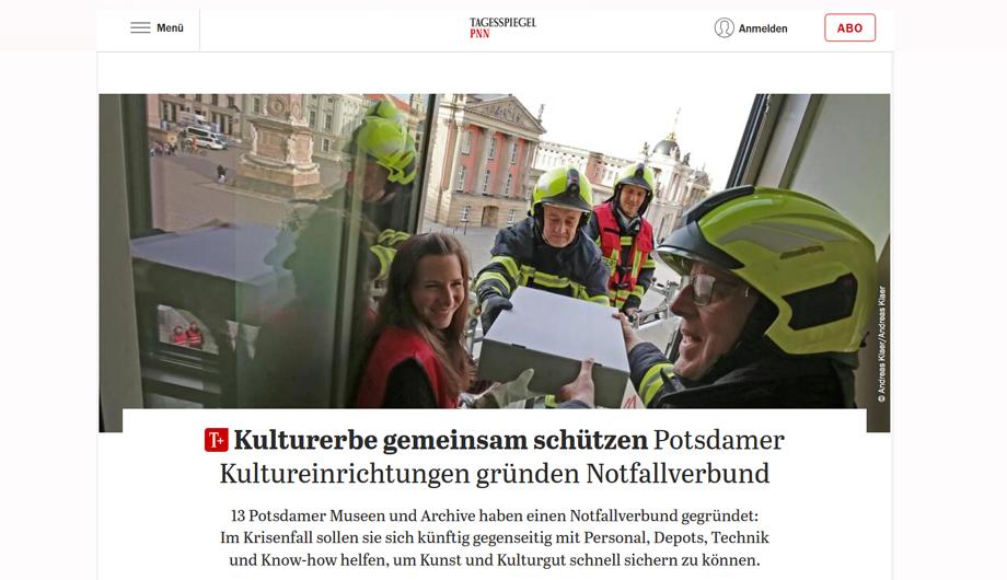 Screenshot von Tagesspiegel.de