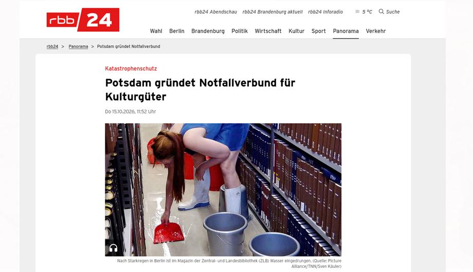 Screenshot rbb24 Webseite