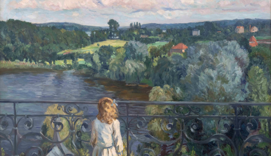 Philipp Franck, Auf der Terrasse (Villa Rumpf - Heiligensee), 1904