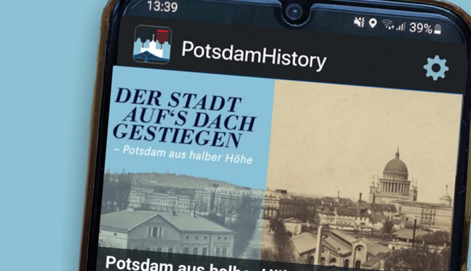 Handyansicht mit geöffneter App