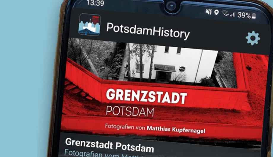Handyansicht mit geöffneter App