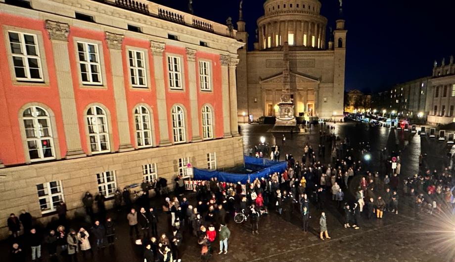 Potsdamer Adventsturmblasen auf dem Alten Markt