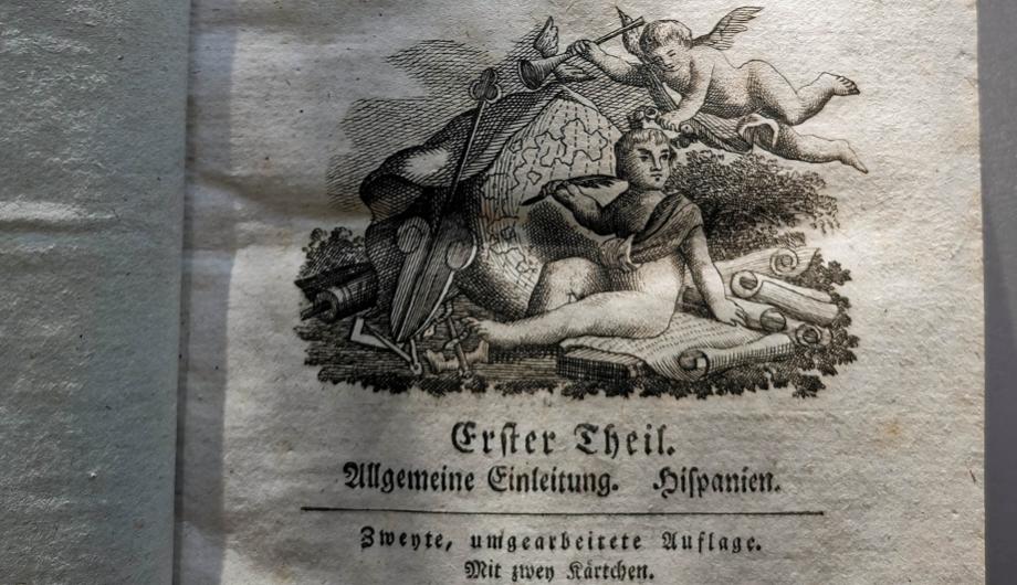 Inneres Titelblatt eines historischen Buches