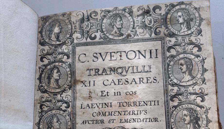 Inneres Titelblatt eines historischen Buches