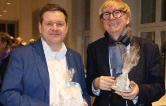 Vereinsvorsitzender Markus Wicke und Hannes Wittenberg, stellv. Direktor