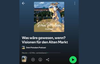 Screenshot der Spotify-Ansicht des Podcas DEIN POTSDAM