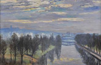 Philipp Franck,  Die Alte Fahrt mit Blick zum Brauhausberg, © Potsdam Museum – Forum für Kunst und Geschichte,