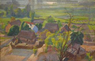 Otto Heinrich Dorf in Landschaft, Caputh,